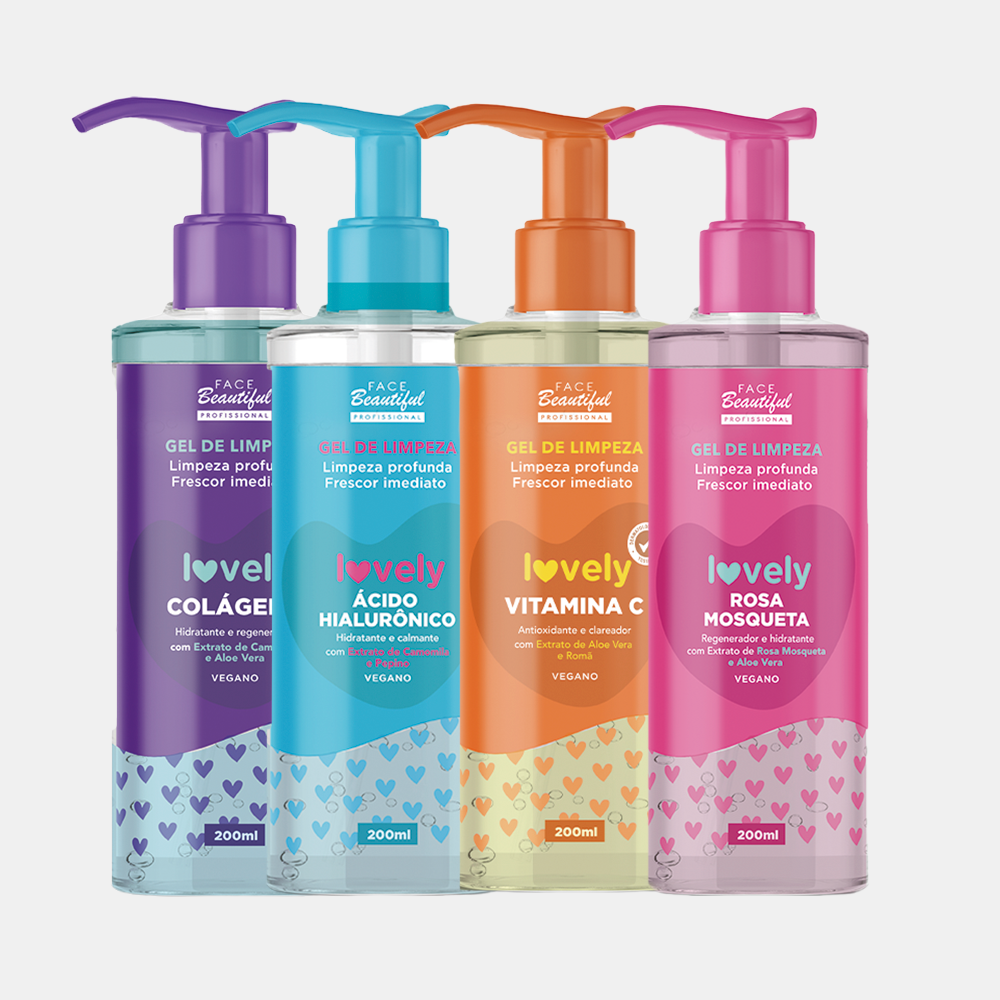 Gel de Limpeza Facial Lovely Face Beautiful – FACE BEAUTIFUL