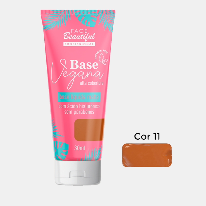 Base Líquida Matte Vegana Face Beautiful 30ml