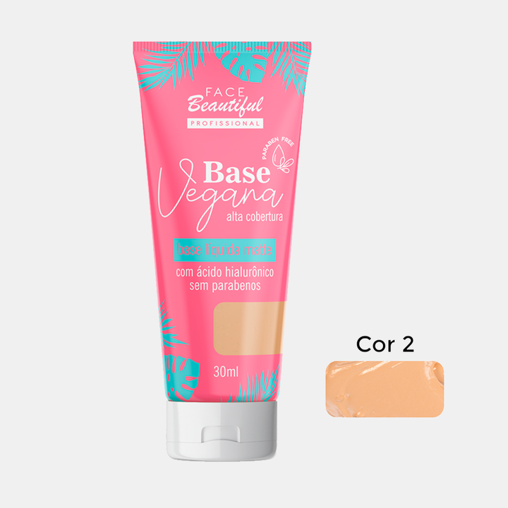 Base Líquida Matte Vegana Face Beautiful 30ml