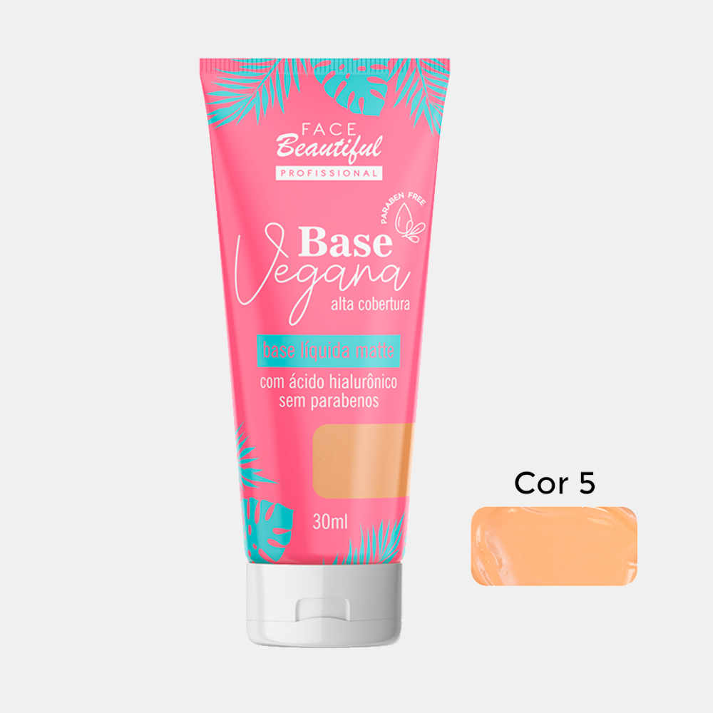 Base Líquida Matte Vegana Face Beautiful 30ml