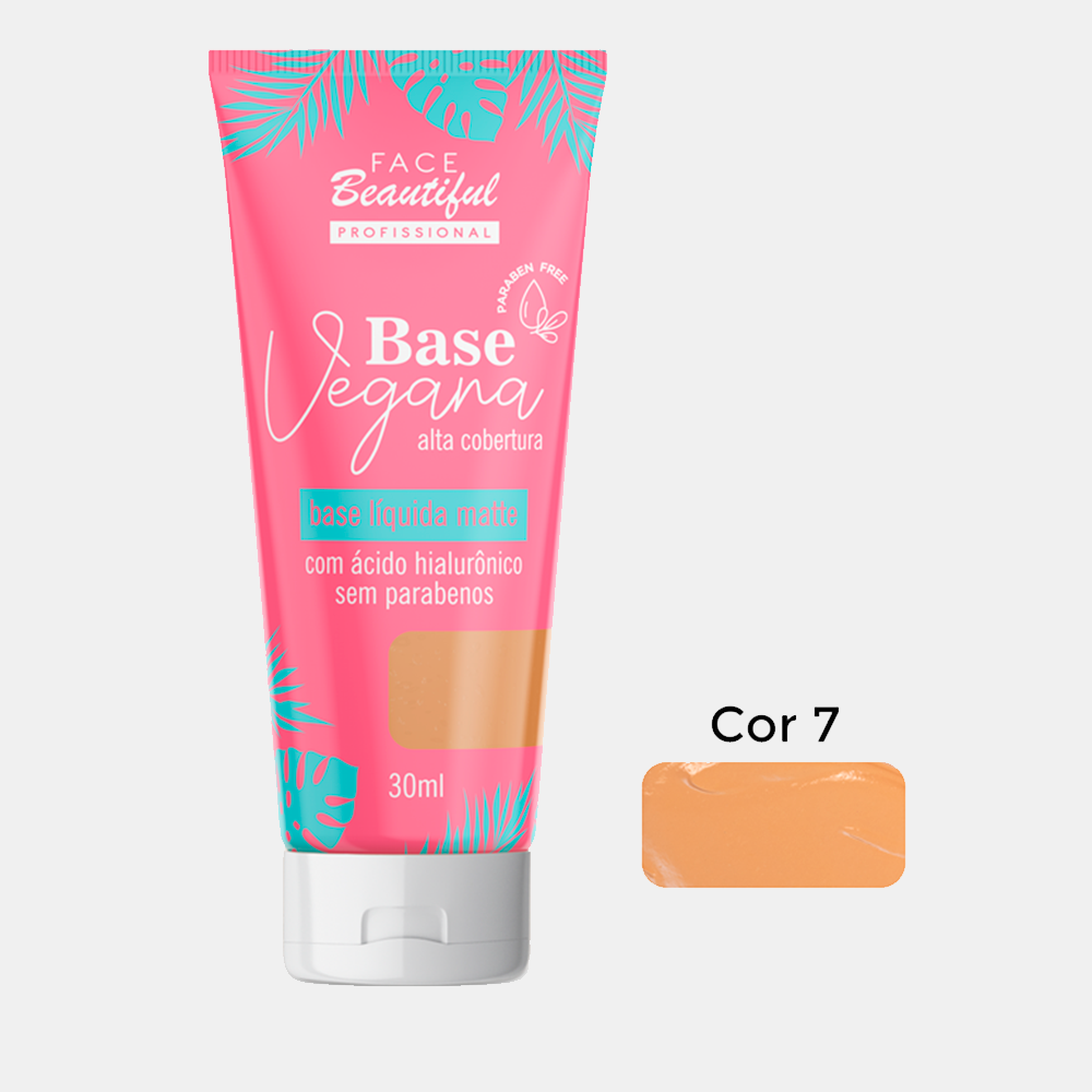 Base Líquida Matte Vegana Face Beautiful 30ml