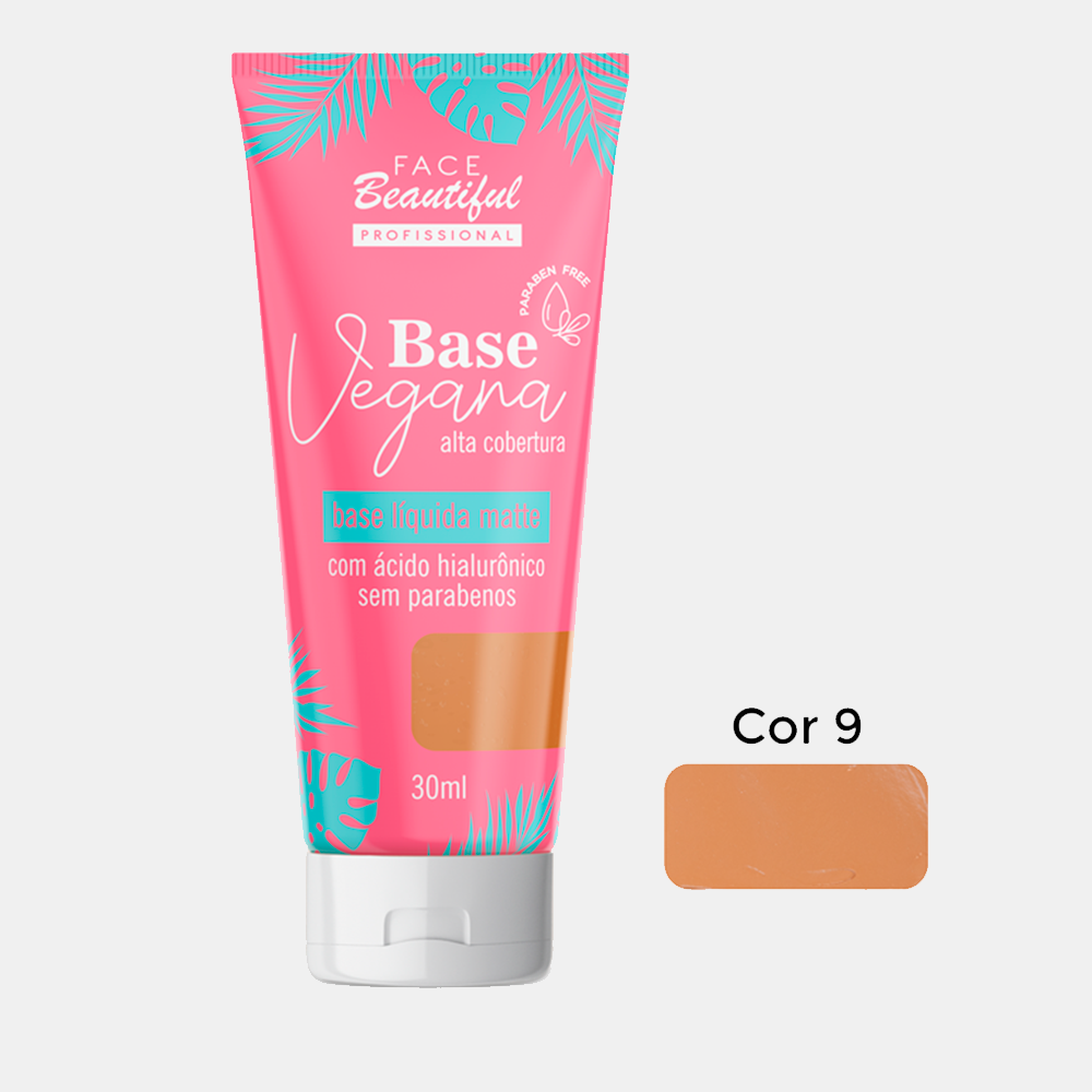 Base Líquida Matte Vegana Face Beautiful 30ml