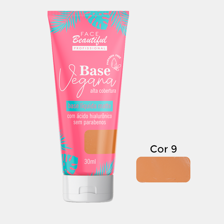 Base Líquida Matte Vegana Face Beautiful 30ml