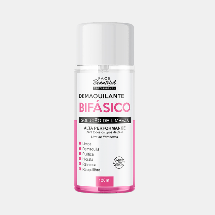 Demaquilante Bifásico Face Beautiful 120ml
