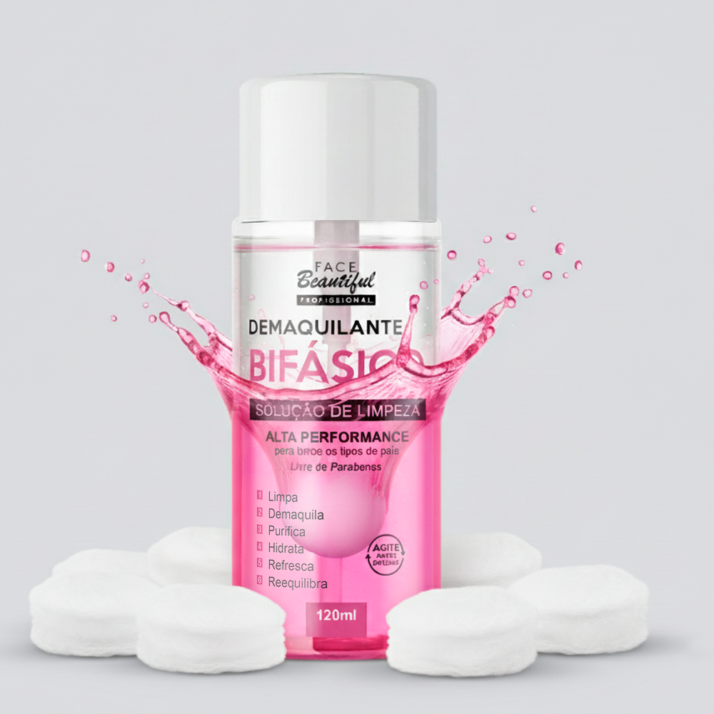 Demaquilante Bifásico Face Beautiful 120ml