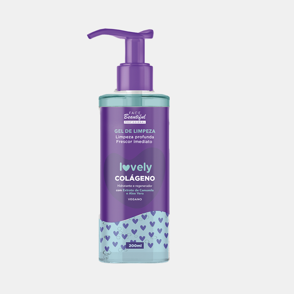 Gel de Limpeza Facial Lovely Face Beautiful