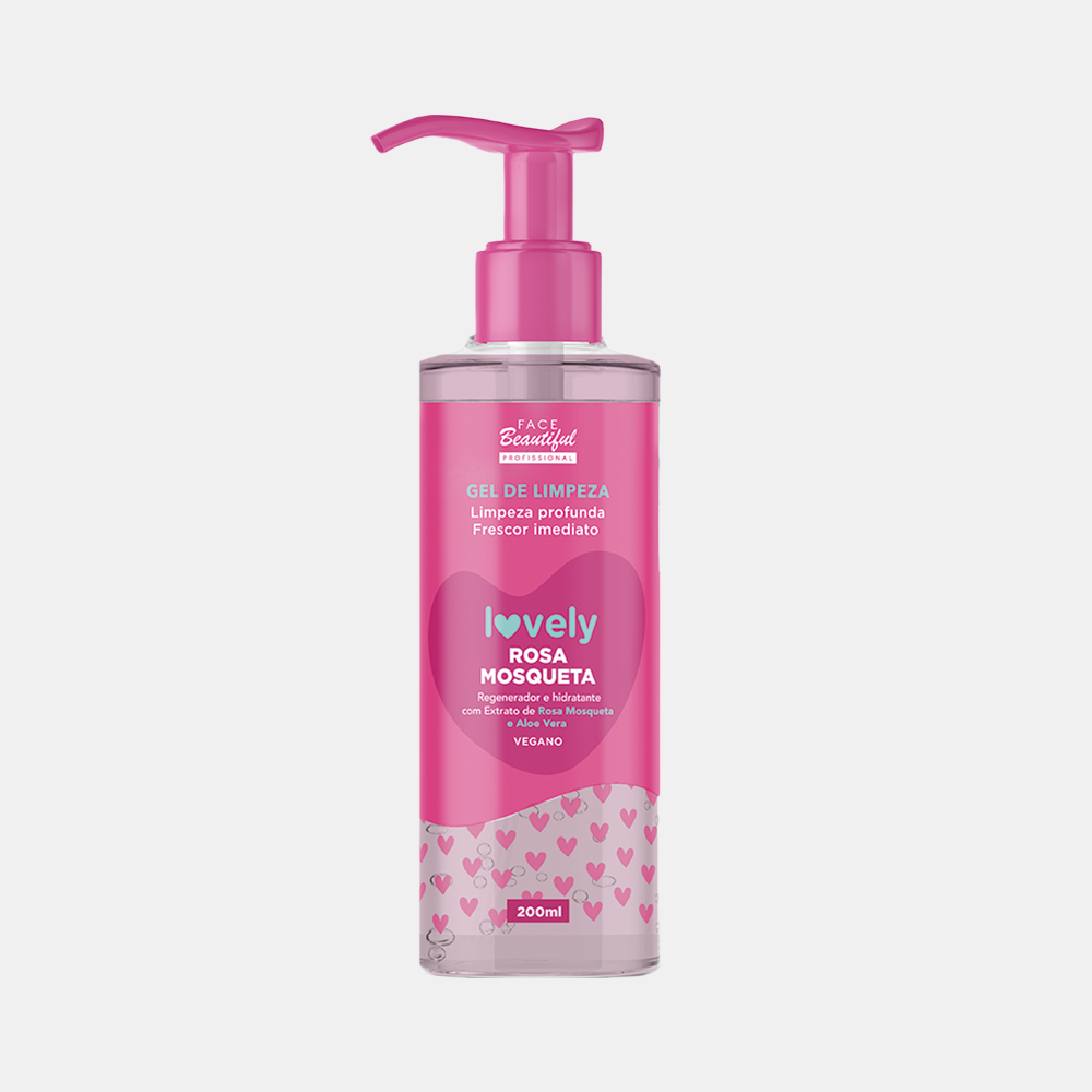 Gel de Limpeza Facial Lovely Face Beautiful