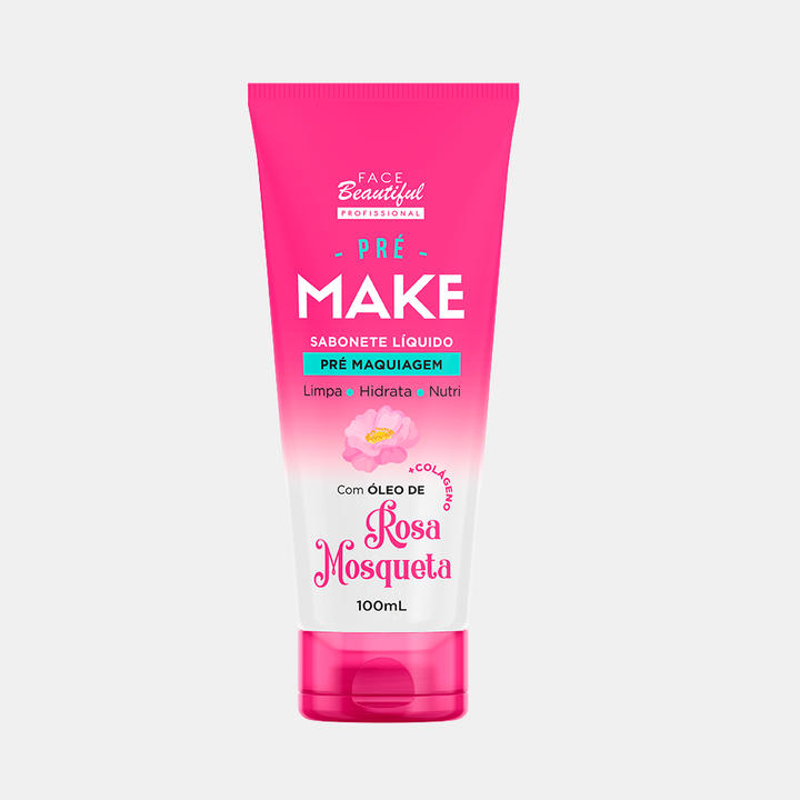 Sabonete Líquido Pré e Pós Make Face Beautiful Bisnaga 100ml