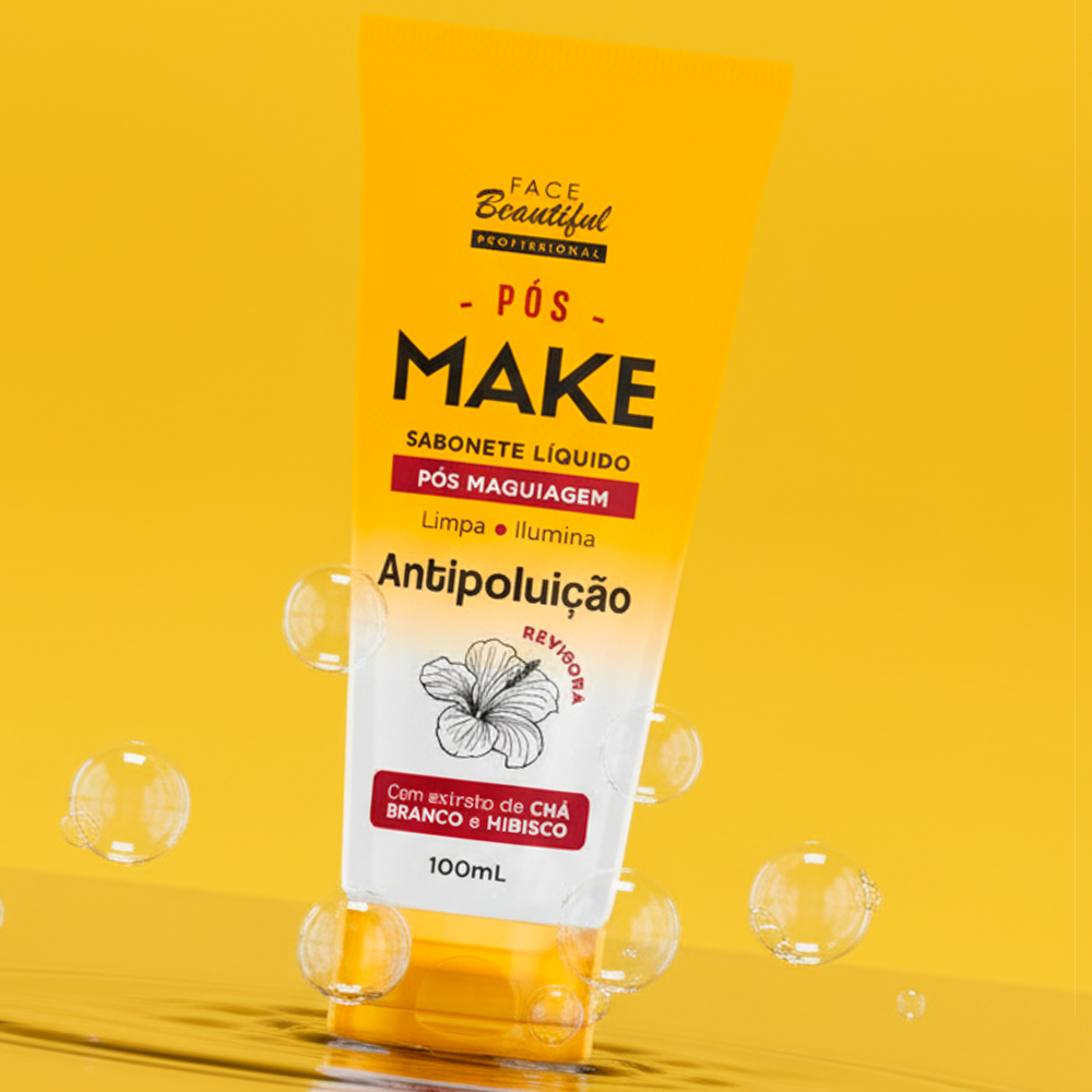 Sabonete Líquido Pré e Pós Make Face Beautiful Bisnaga 100ml