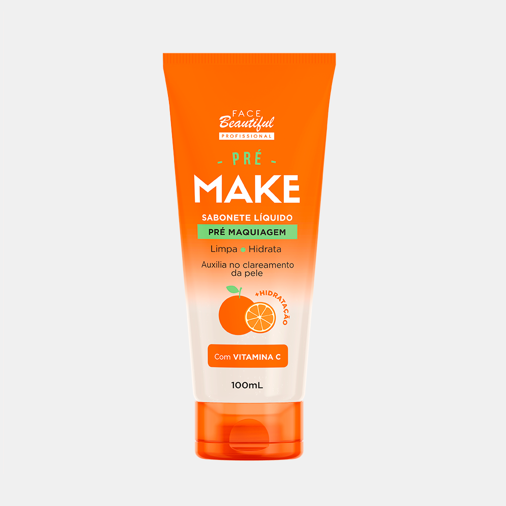 Sabonete Líquido Pré e Pós Make Face Beautiful Bisnaga 100ml