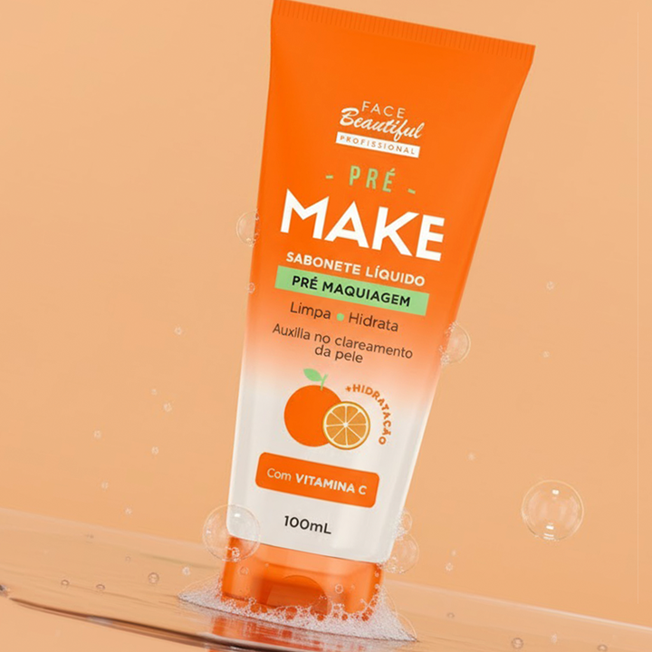 Sabonete Líquido Pré e Pós Make Face Beautiful Bisnaga 100ml