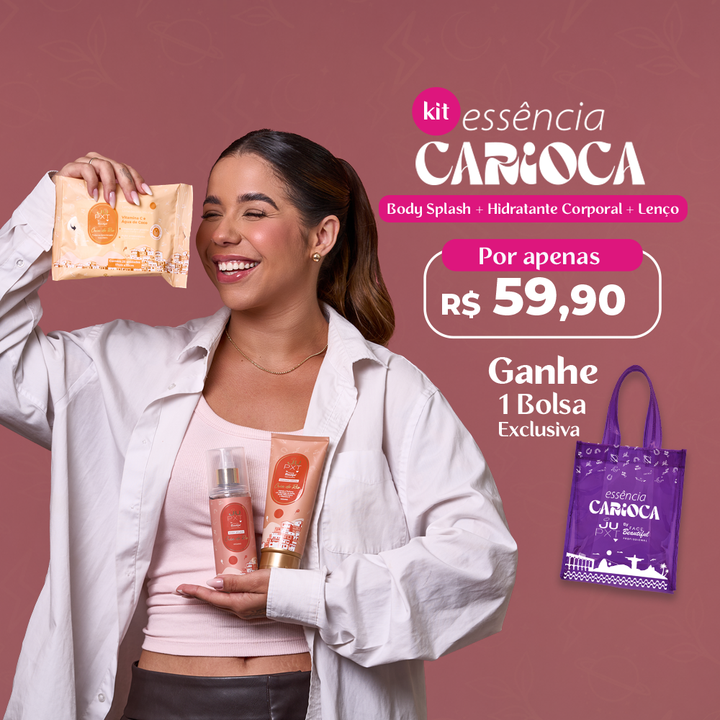 Kit Essência Carioca - Body Splash + Hidratante Corporal + Lenço